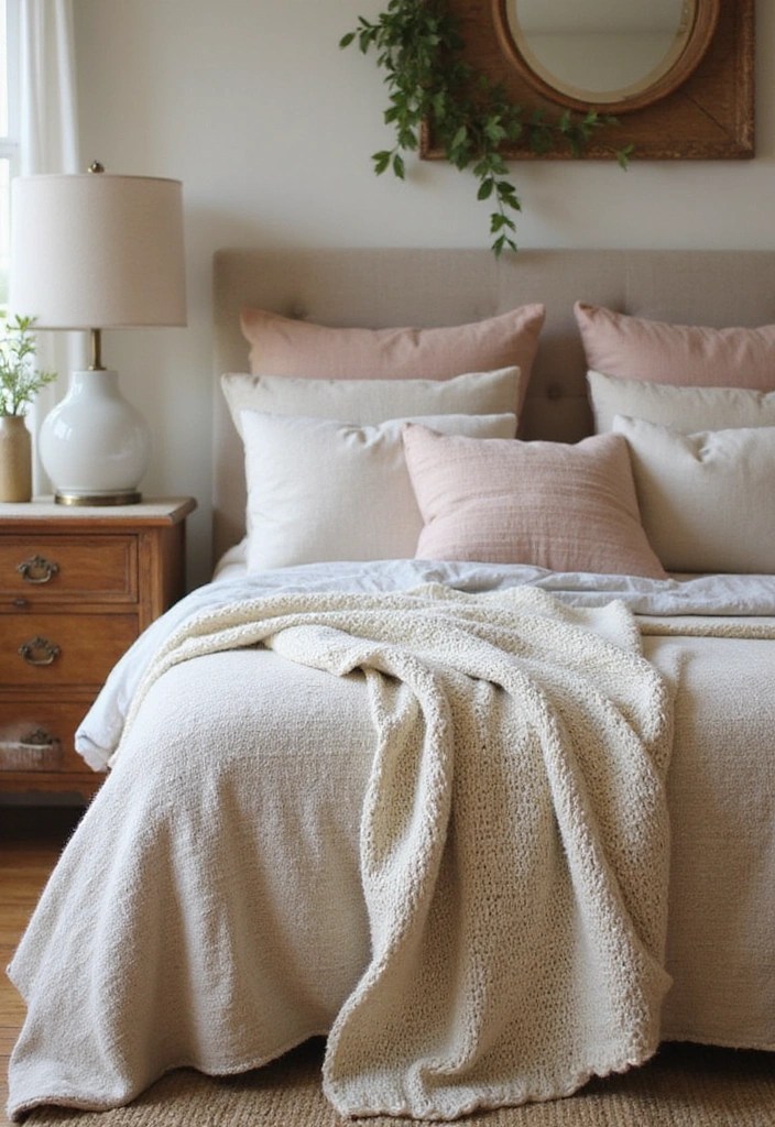 21 Dreamy Bedroom Makeovers That Cost Less Than $100 (You Won't Believe #7!) - 20. Cozy Throws and Blankets