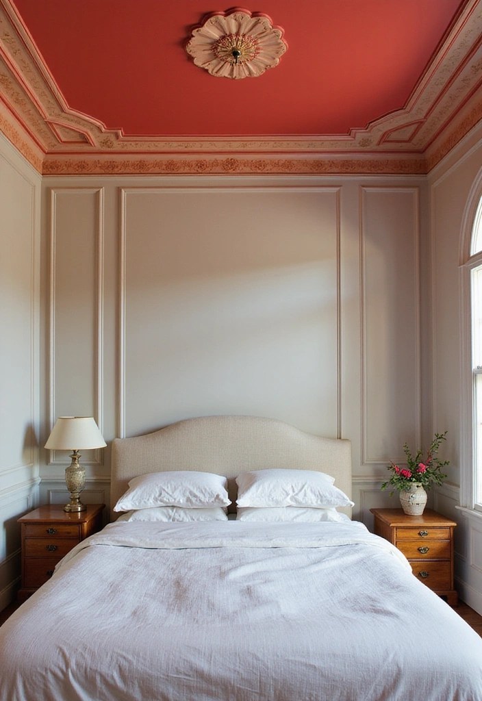 21 Dreamy Bedroom Makeovers That Cost Less Than $100 (You Won't Believe #7!) - 9. Statement Ceiling