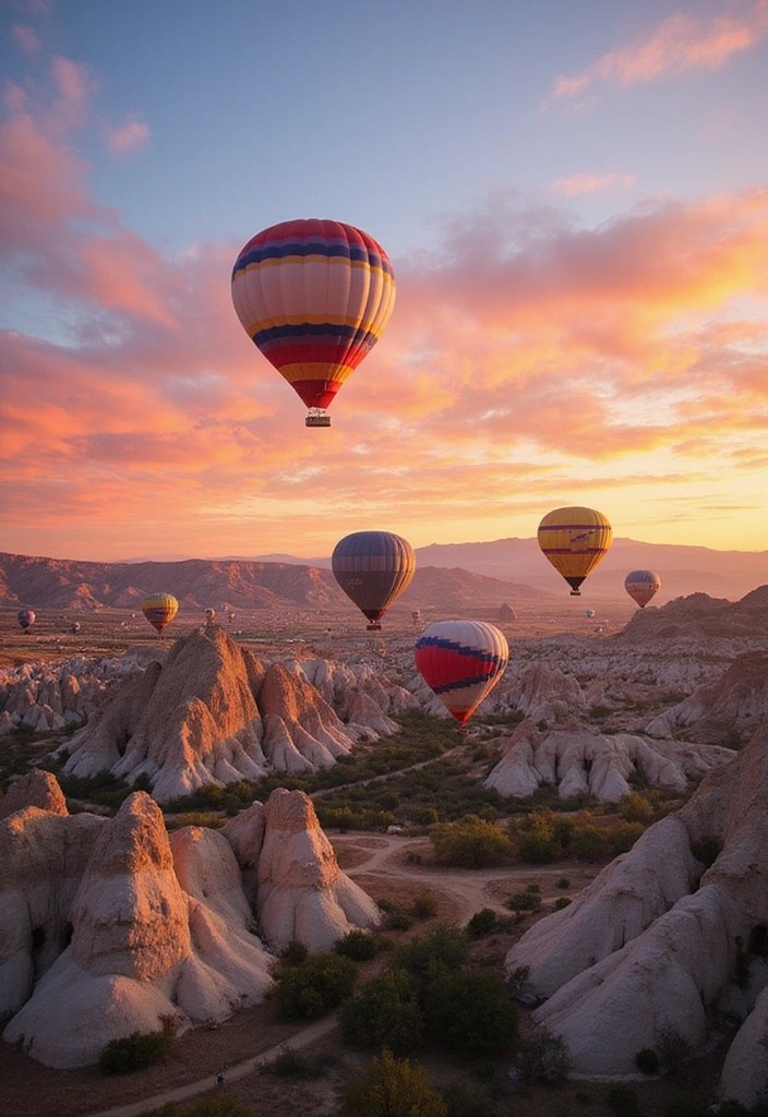 21 Epic Adventure Travel Destinations That'll Make Your Heart Race (You Won't Believe #13!) - 21. Hot Air Ballooning in Cappadocia, Turkey